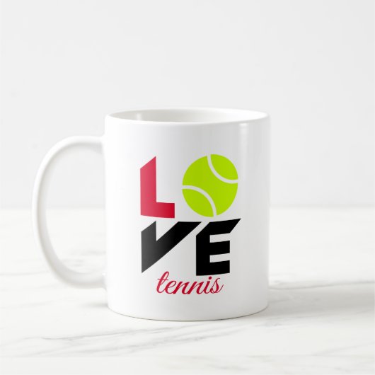 Love tennis koffiemok (Links)