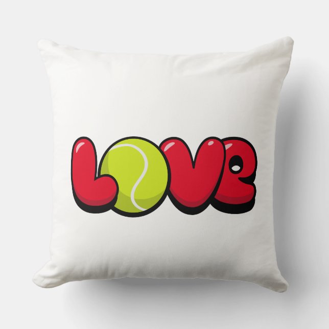 Love Tennis Kussen (Voorkant)