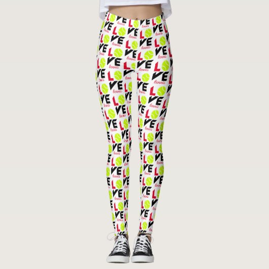 Love tennis leggings (Voorkant)