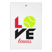 Love tennis mini klembord (Achterkant)