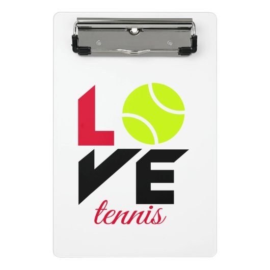 Love tennis mini klembord (Voorkant)