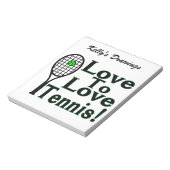 Love Tennis Notitieblok (Linkerzijde)