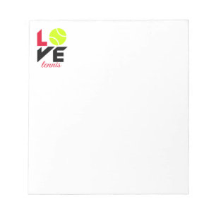 Love tennis notitieblok