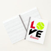 Love tennis notitieboek (Binnen)