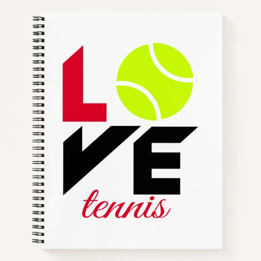 Love tennis notitieboek (Voorkant)