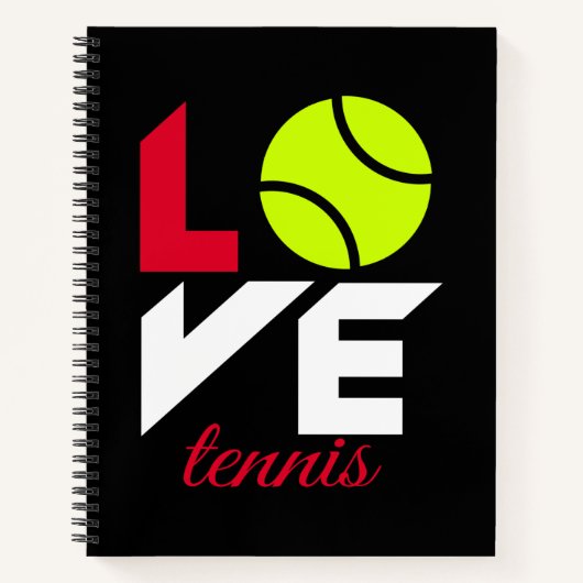 Love tennis notitieboek (Voorkant)