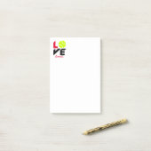 Love tennis post-it® notes (Op bureau)