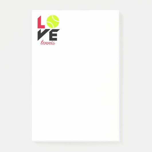 Love tennis post-it® notes (Voorkant)