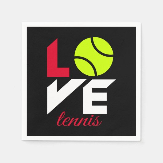Love tennis servet (Voorkant)