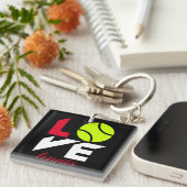 Love tennis sleutelhanger (Voorkant Rechts)