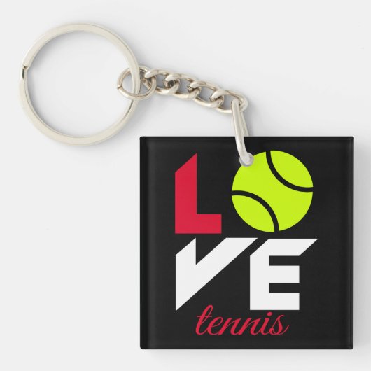 Love tennis sleutelhanger (Voorkant)