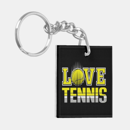 Love Tennis Sleutelhanger (Voorkant Links)