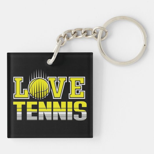 Love Tennis Sleutelhanger (Achterkant)