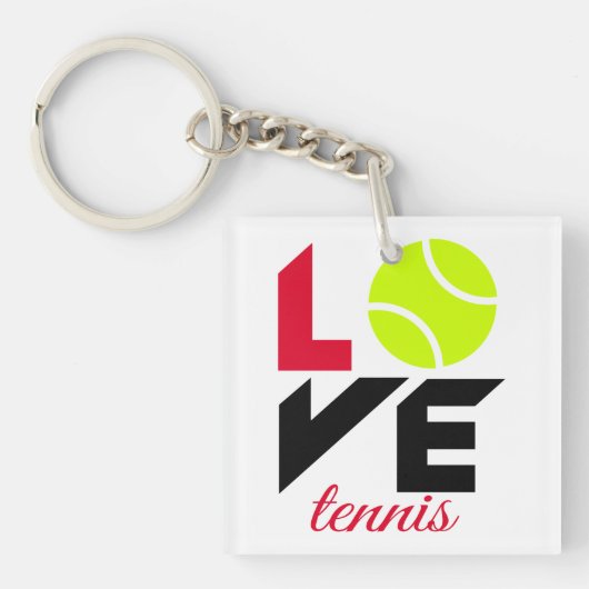Love tennis sleutelhanger (Voorkant)