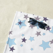 Love Tennis Sports Rackets & Ball Colorful Stars Strandlaken (In situ)