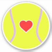 Love tennis sticker (Voorkant)