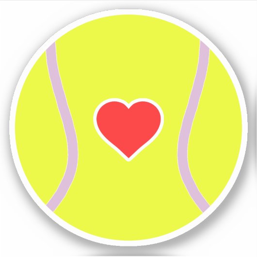 Love tennis sticker (Voorkant)