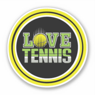 Love Tennis Sticker