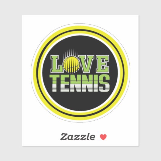 Love Tennis Sticker (Vel)