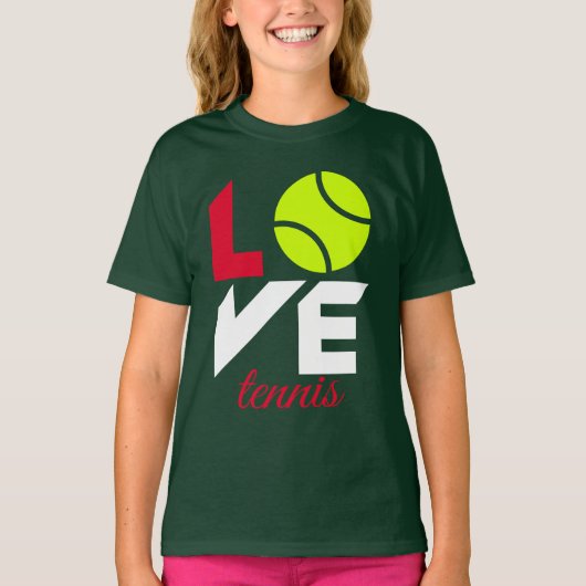 Love tennis t-shirt (Voorkant)