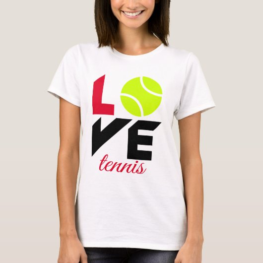 Love tennis t-shirt (Voorkant)