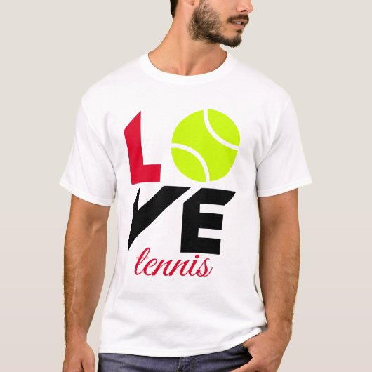 Love tennis t-shirt (Voorkant)