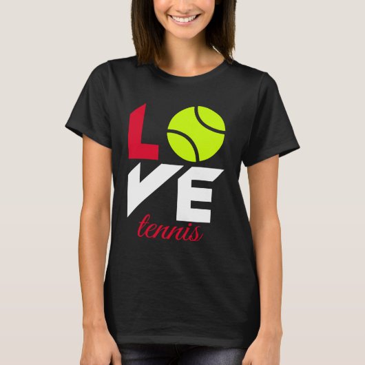 Love tennis t-shirt (Voorkant)