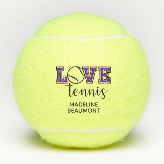 Love Tennis Tennisballen (Voorkant)