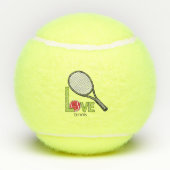Love tennis tennisballen (Achterkant)