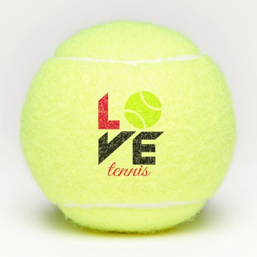 Love tennis tennisballen (Voorkant)