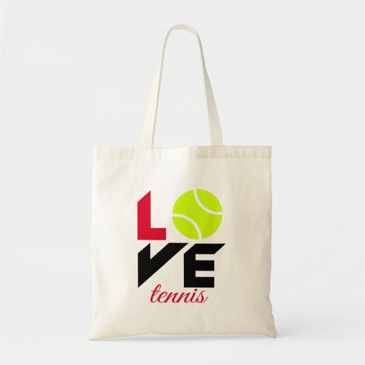 Love tennis tote bag (Voorkant)