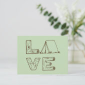 Love Tent Camping Briefkaart (Staand voorkant)