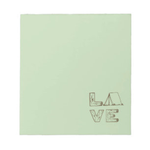 Love Tent Camping Notitieblok