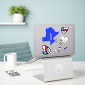 Love Texas, blad of Die Cut Stickers (Laptop op bureau)