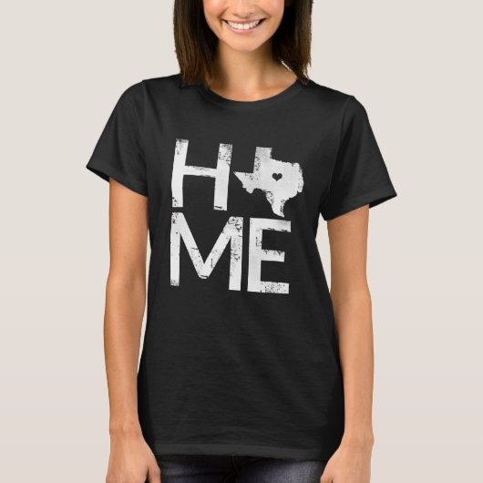 Love Texas Home State T-shirt (Voorkant)