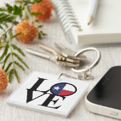 LOVE Texas Lone Star Sleutelhanger Small (Voorkant Rechts)