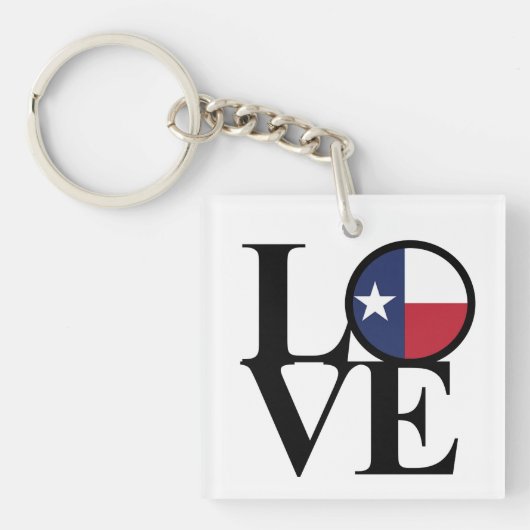LOVE Texas Lone Star Sleutelhanger Small (voorkant)