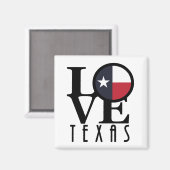 LOVE Texas Magneet (Voorkant / Achterkant)
