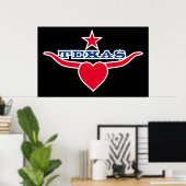 Love Texas Poster (Thuiskantoor)