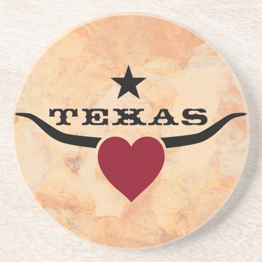Love Texas Zandsteen Onderzetter (Voorkant)