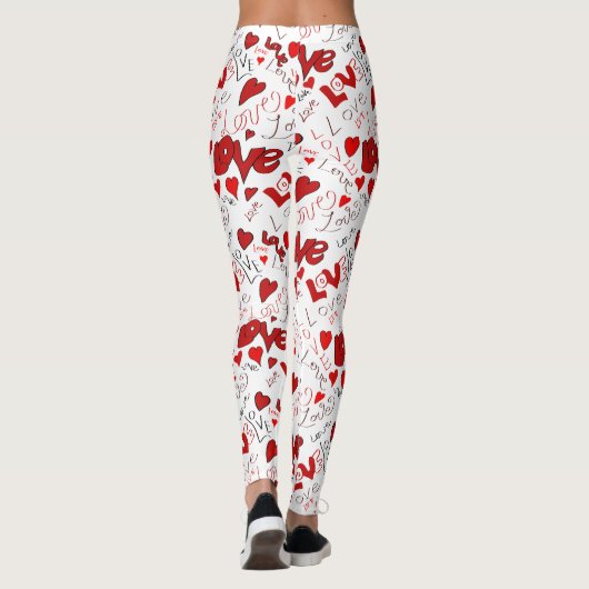 Love Text Art Leggings (Achterkant)