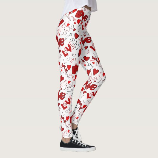 Love Text Art Leggings (Rechts)