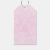 Love Text Bold Block Font Waterverf Cadeaulabel (Achterkant)