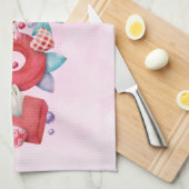 Love Text Bold Block FontWatercolor Theedoek (Quarter Fold)