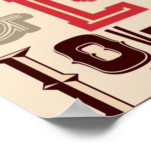 Love Text design Poster (Hoek)