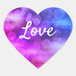 Love Text Heart Shape Cool Filtered Circles Hart Sticker