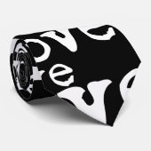 Love Text Mannen Wedding Stropdas (Opgerold)