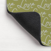 Love Text mousepad, pas aan Muismat (Hoek)