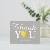 Love & Thank You 'bruiloft' Briefkaart (Staand voorkant)