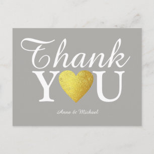 Love & Thank You 'bruiloft' Briefkaart